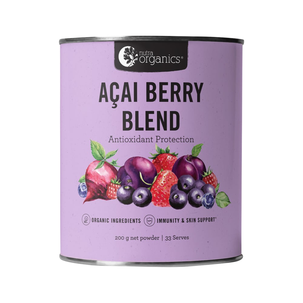 Nutra Organics Acai Berry Blend Powder 200 gm