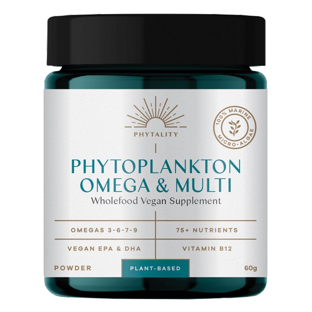 Phytality Phytoplankton Omega & Multi Wholefood Vegan Supplement Powder 60 gm