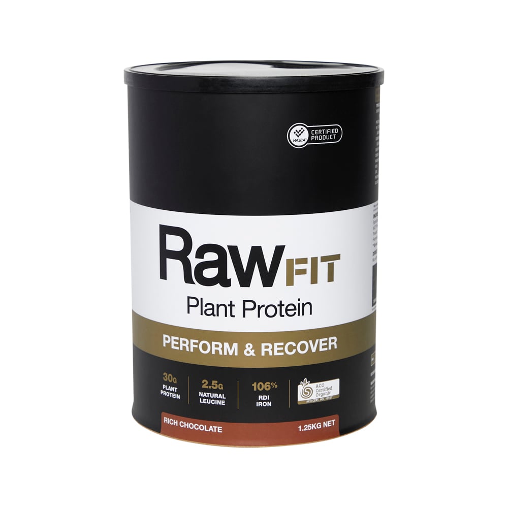 Amazonia RawFIT Plant Protein Perform & Recover Powder Rich Chocolate 1.25 kg