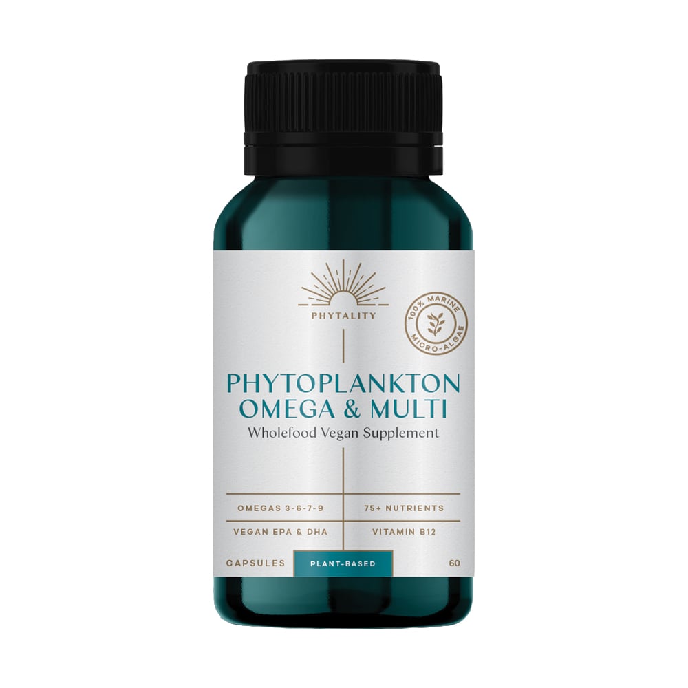 Phytality Phytoplankton Omega & Multi Wholefood Vegan Supplement 60 Capsule