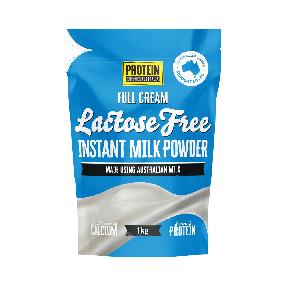 Protein Supplies Australia Full Cream Lactose Free Instant Milk Powder 1 kg