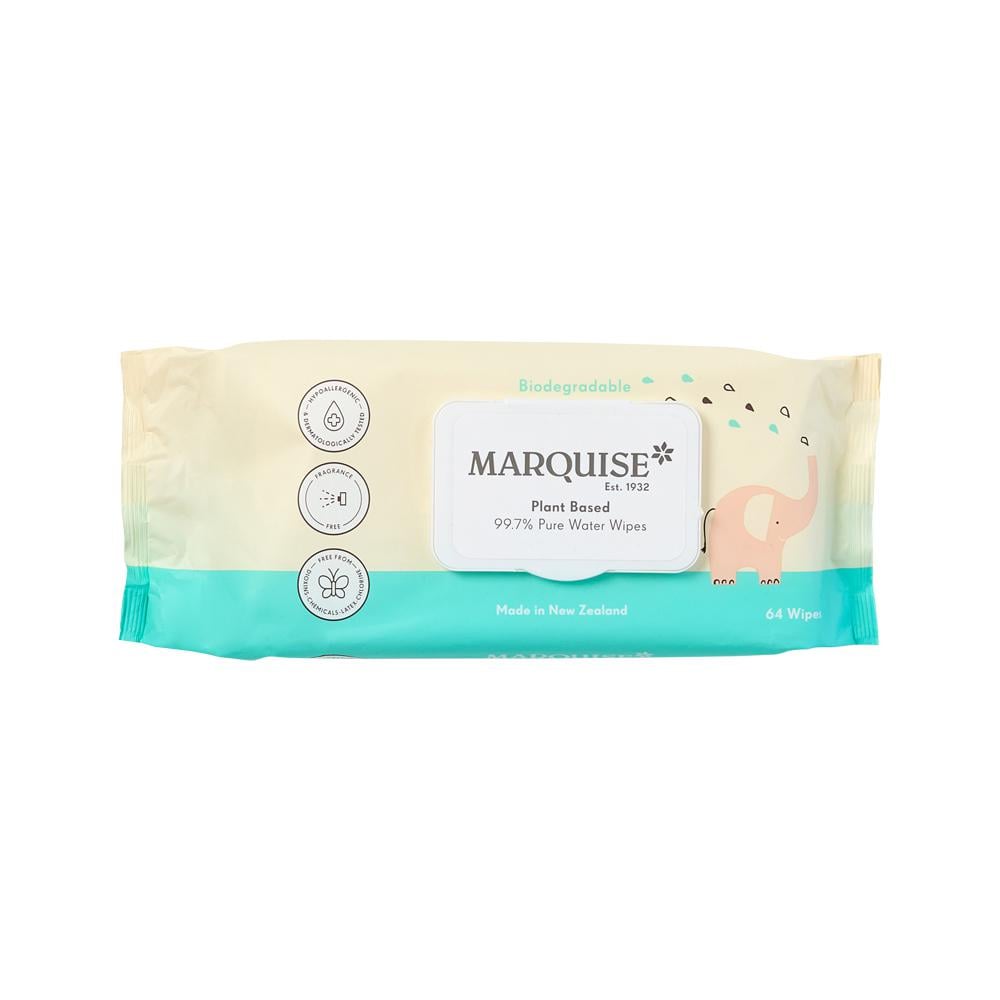 Marquise Plant Based 99.7% Pure Water Wipes 64 Wipes