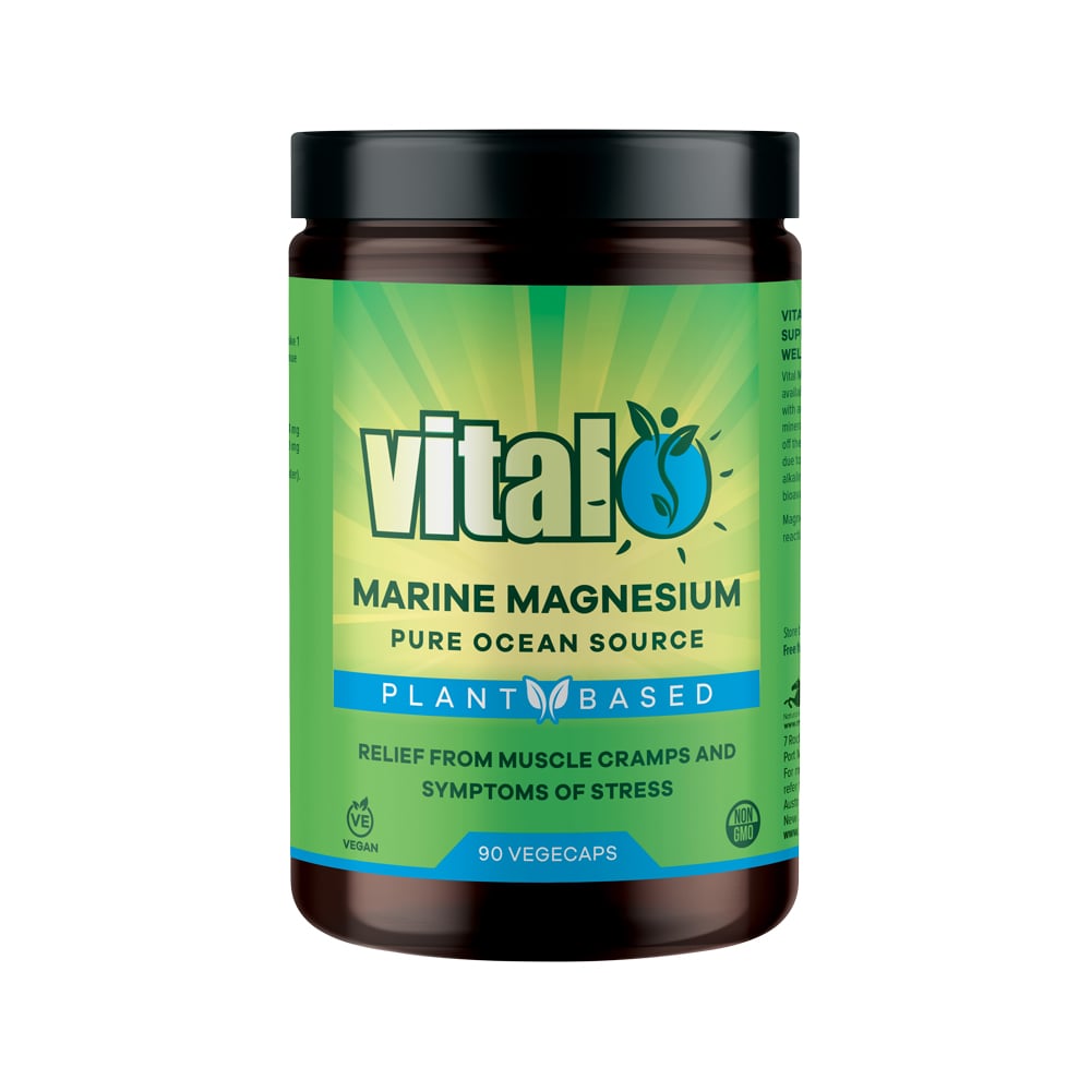 Vital Plant Based Marine Magnesium Pure Ocean Source Vege 90 Capsule