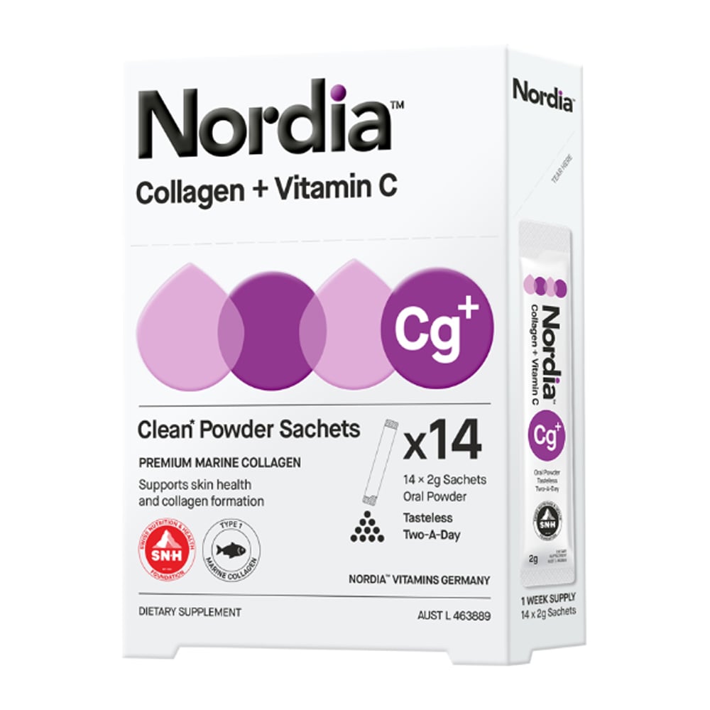 Nordia Collagen + Vitamin C Unflavoured 14 x 2 gm