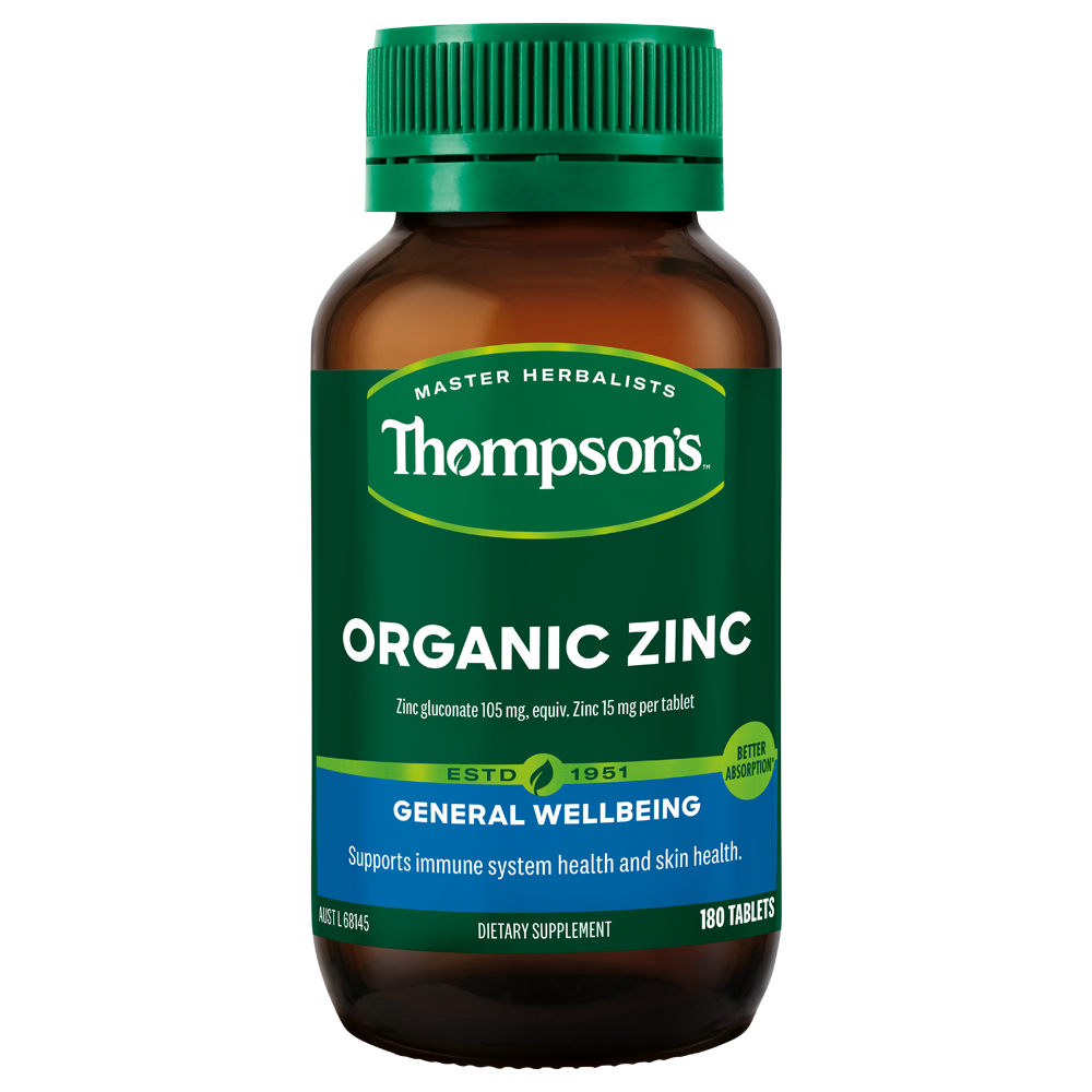 Thompson's Organic Zinc 80 Tablets
