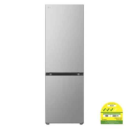 344L Bottom Freezer Refrigerator with Smart Inverter Compressor in Prime Silver - GB-B3443PY