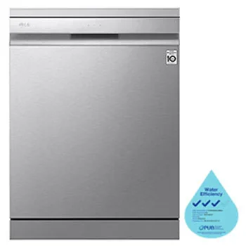 LG THINQ Top Control Dishwasher QuadWash & TrueSteam, in silver - DFB325HS