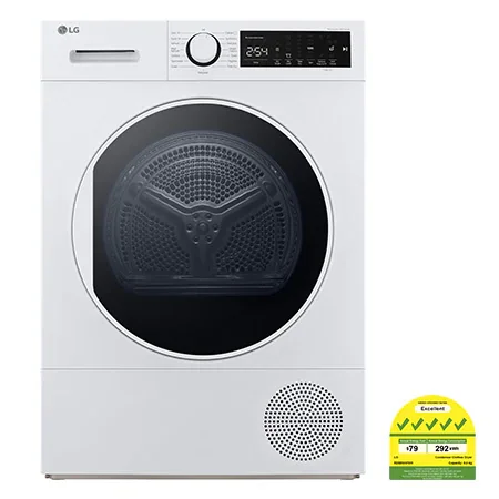 LG 8kg Heat Pump Dryer in White - RD08NHP5W