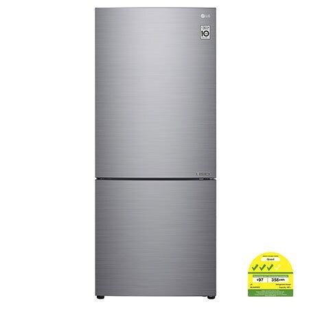 408L Bottom Freezer Refrigerators with Smart Inverter Compressor in Platinum Silver - GB-B4059PZ