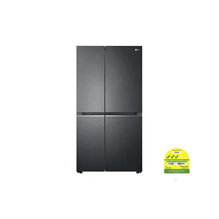 647L side-by-side-fridge with Linear Compressor in Matt Black - GS-B6472MC