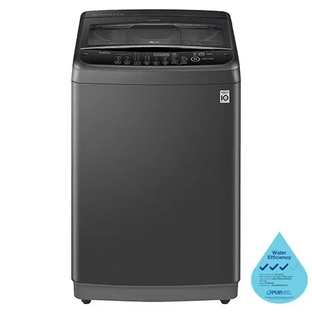 LG Smart Inverter Top Load Washing Machine, 9KG, Black - T2109VSAB