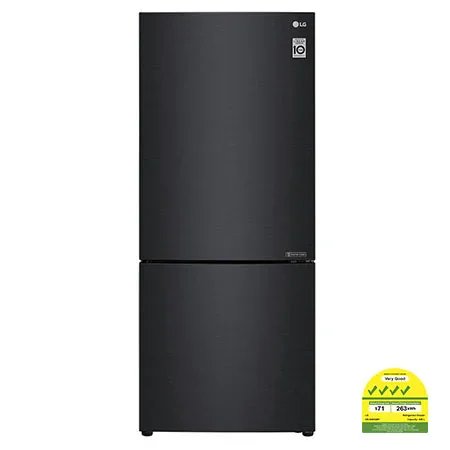 408L Bottom Freezer Refrigerator with Smart Inverter Compressor in Matte Black - GB-B4059MT