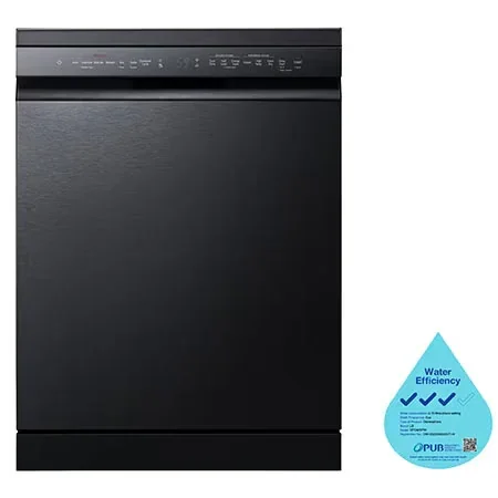 Front Control Smart Wi-fi Enabled Dishwasher in Matt Black - DFC425FM