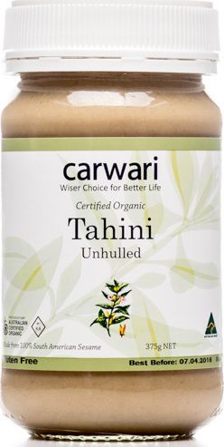 Carwari Organic Tahini Unhulled 375g