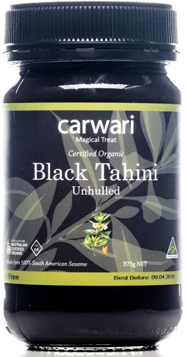 Carwari Organic Tahini Unhulled Black 375g
