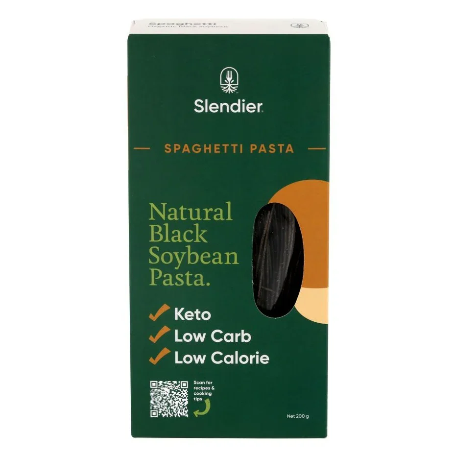 Slendier Natural Black Soybean Organic Spaghetti Pasta 200g
