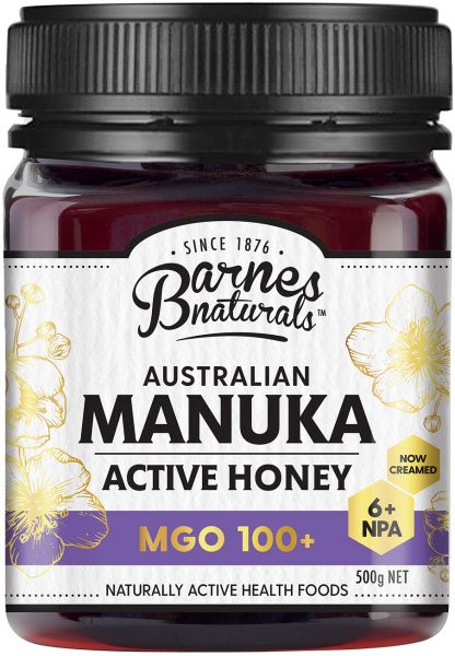 Barnes Naturals Australian Active Manuka Honey MGO 100+ 500g