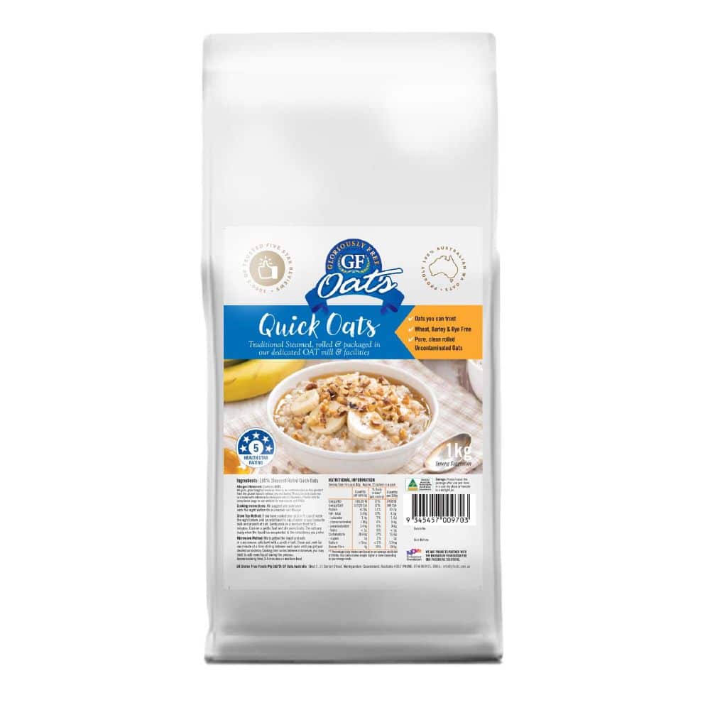 Gloriously Free Quick Oats Aussie GF 1kg