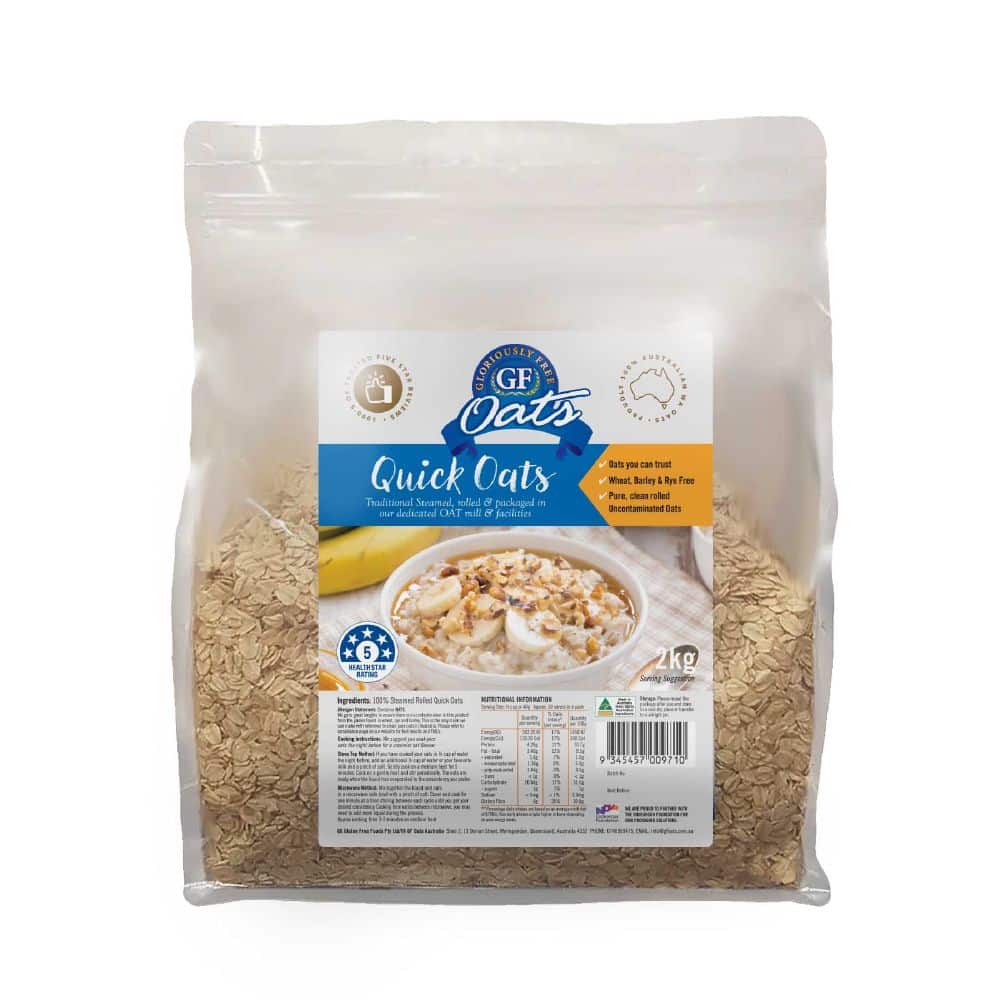 Gloriously Free Quick Oats Aussie GF 2kg