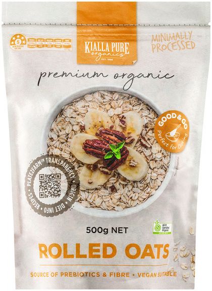 Kialla Organic Rolled Oats 500g