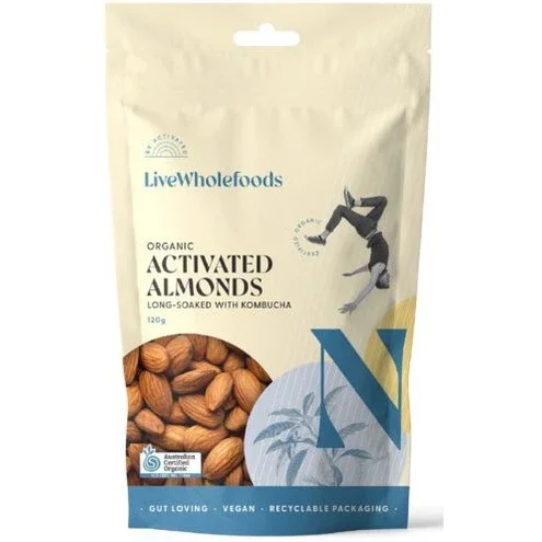 Live Wholefoods Almonds Organic Activated 120g