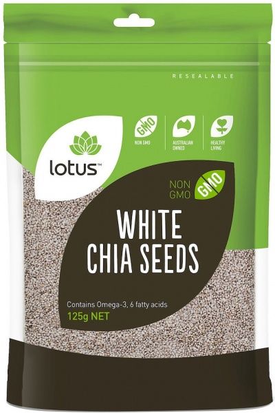 Lotus Chia Seeds White (Bag) 125g