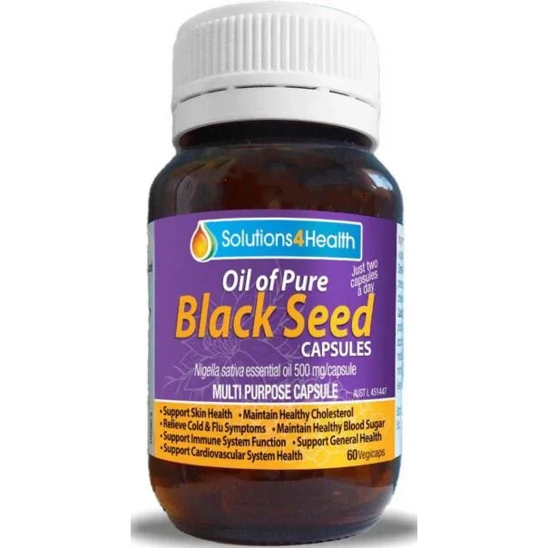 Solutions 4 Health Oil of Pure Black Seed 60c