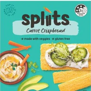 Spliits Carrot Crispbread G/F 130g