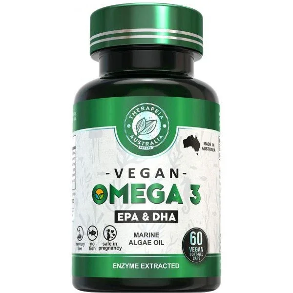 Therapeia Australia Omega 3 (Marine Algae Oil EPA & DHA) 60 vegan soft-gel caps
