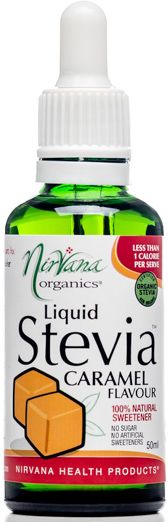 Nirvana Organics Caramel Flavour Stevia Liquid 50ml