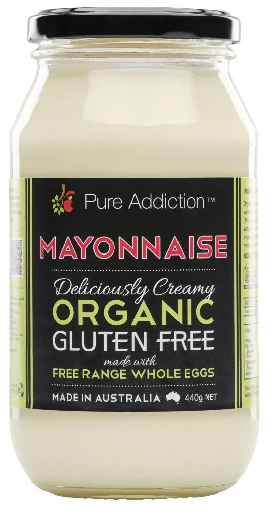 Ozganics Pure Addiction Organic Mayonnaise Gluten Free 440g