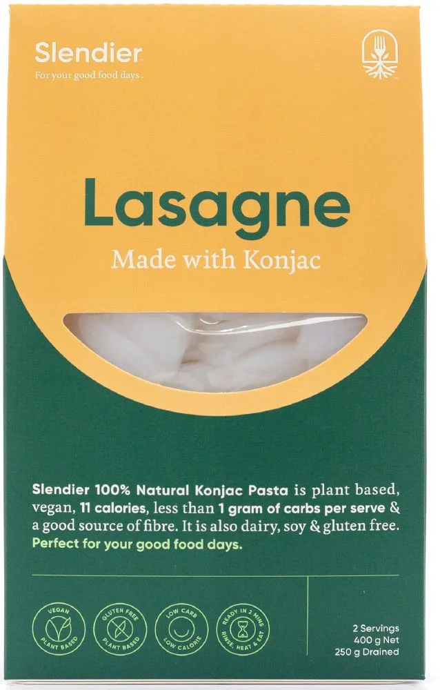 Slendier Konjac Lasagne Style G/F 400g