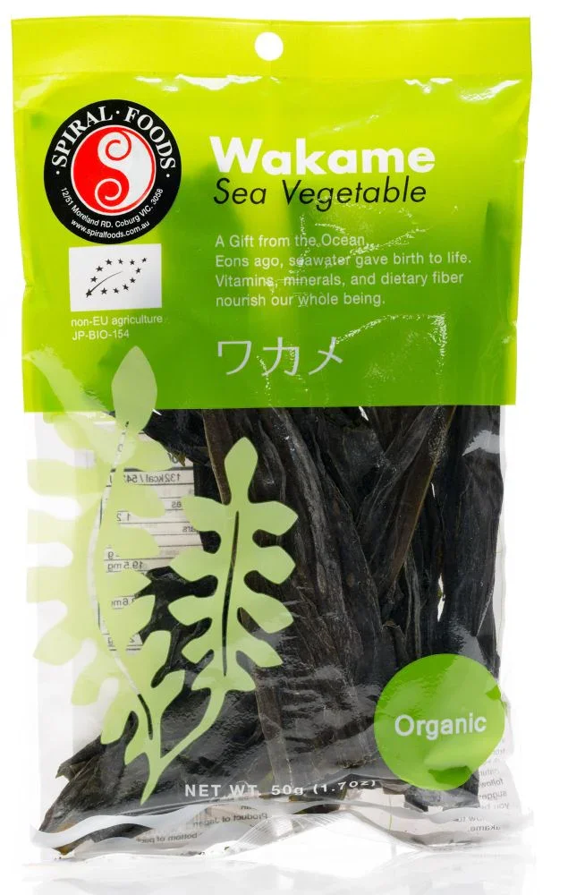 Spiral Organic Wakame Sea Vegetable G/F 50g