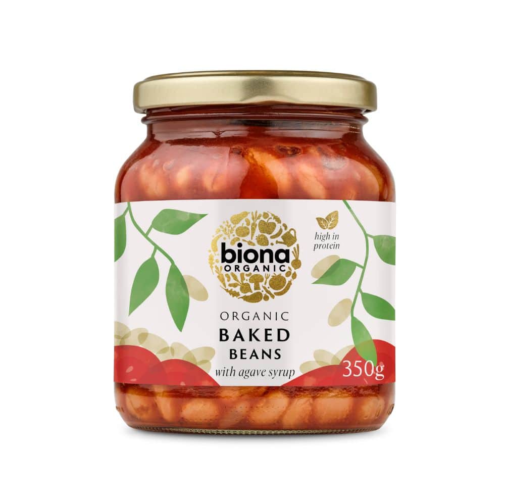 Biona Organic Baked Beans w/Agave Syrup 350g