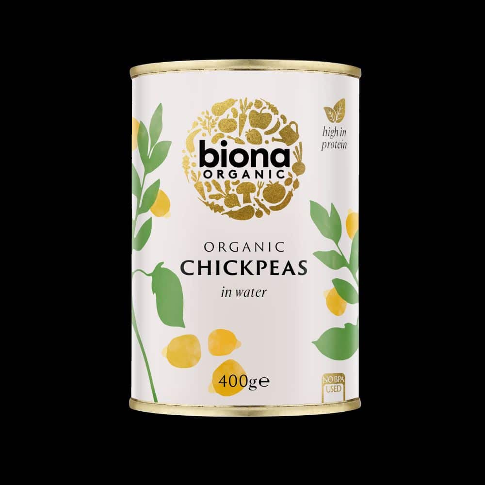 Biona Organic Chickpeas in Can 400g
