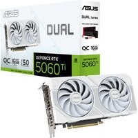 ASUS GeForce RTX 5060 Ti Dual OC GDDR7 16GB White Graphics Card