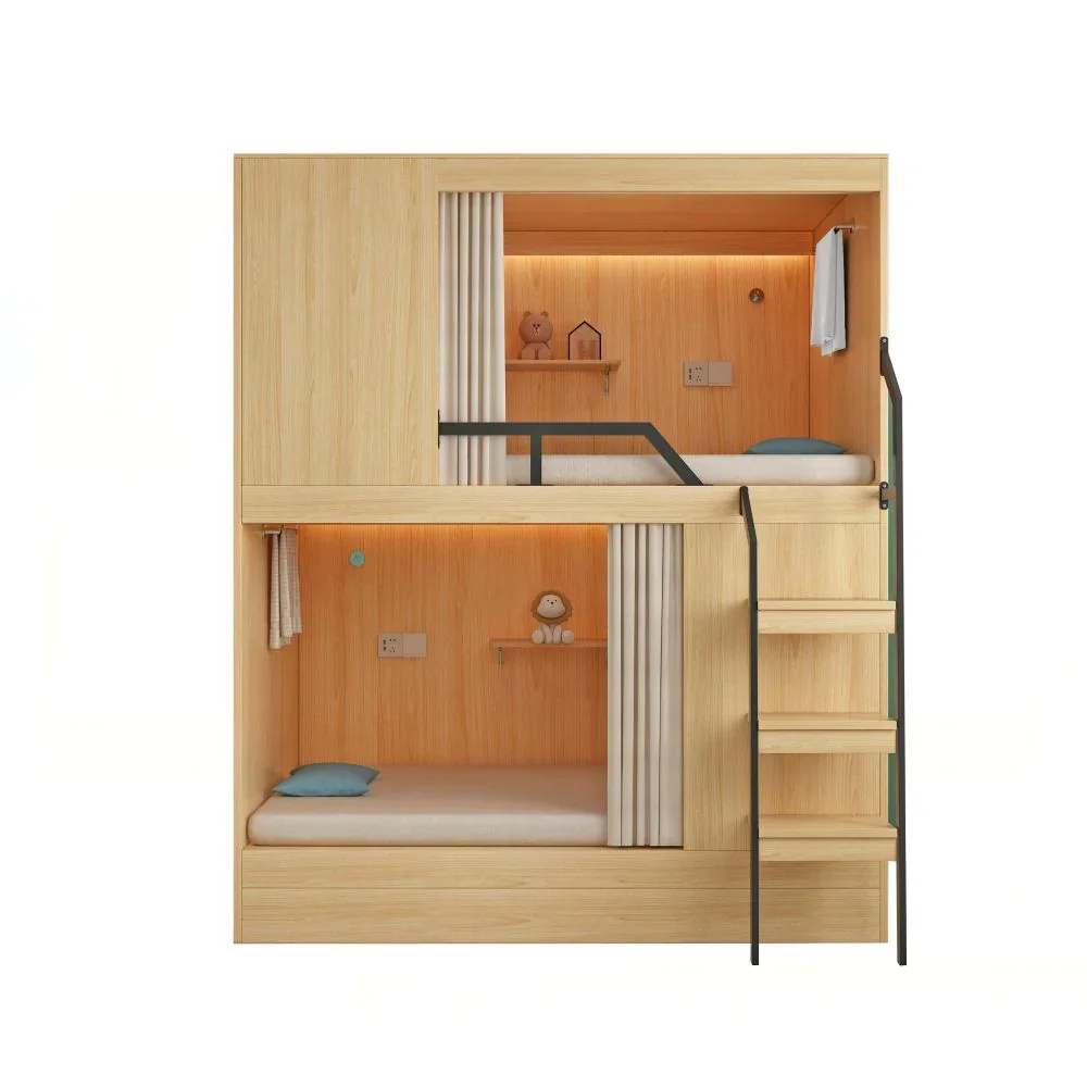 Youth Hostel Space Capsule Upper and Lower Beds Bunk Beds Adult E-sports Apartment Upper and Lower Bunks Custody Class School Dormitory High and Low Beds