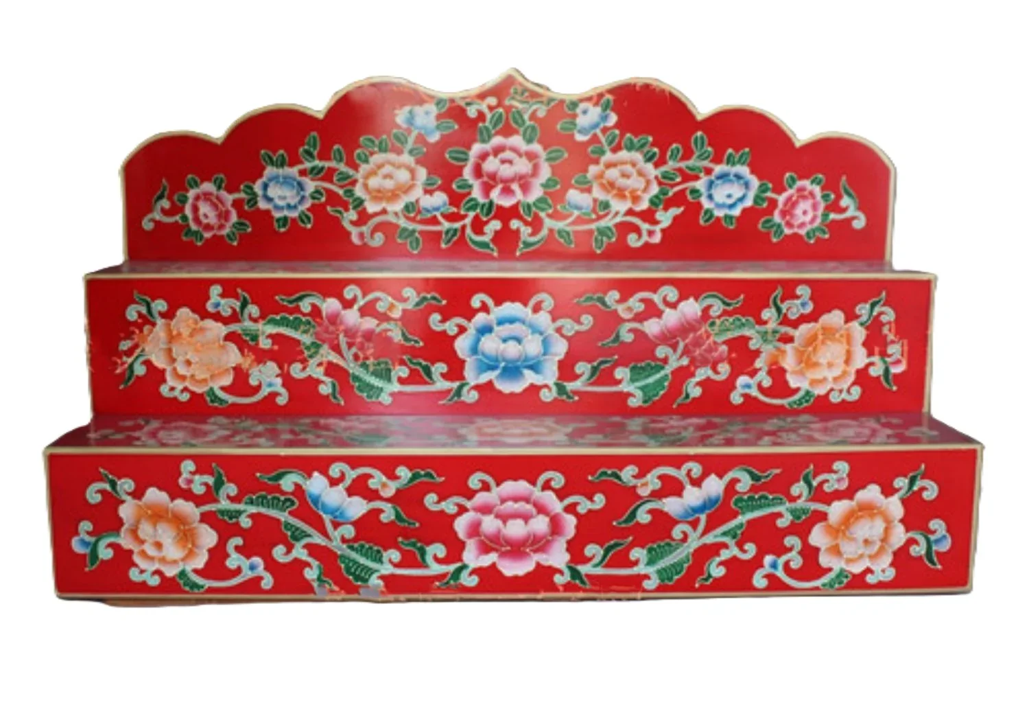 Painted Solid Wood Buddhist Shrine, Buddhist Cabinet Offering Table Chinese Modern Zongmi Offering Table, Shrine Shrine