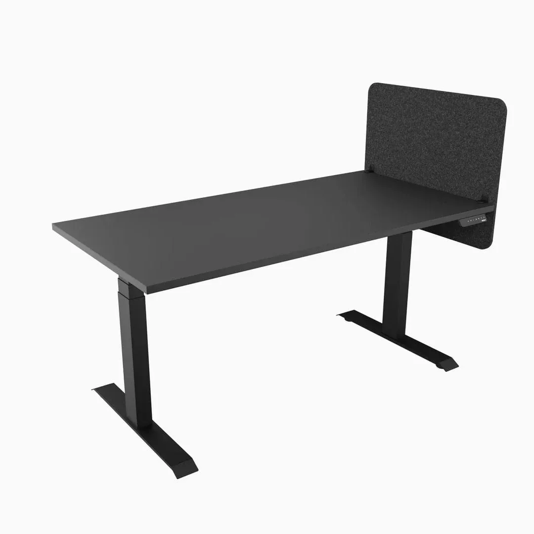 Desky Desk Partition Dividers - Dark Grey / Small - 1200mm / side only