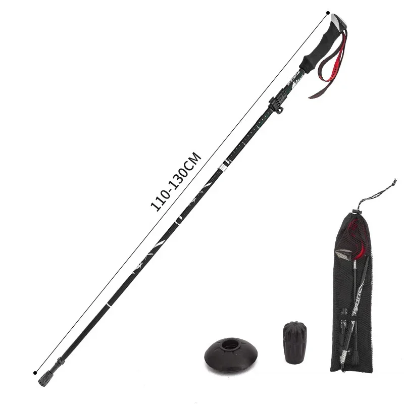 ECOTREK Aluminum Alloy Folding Ultralight Trekking Poles Hiking Gear