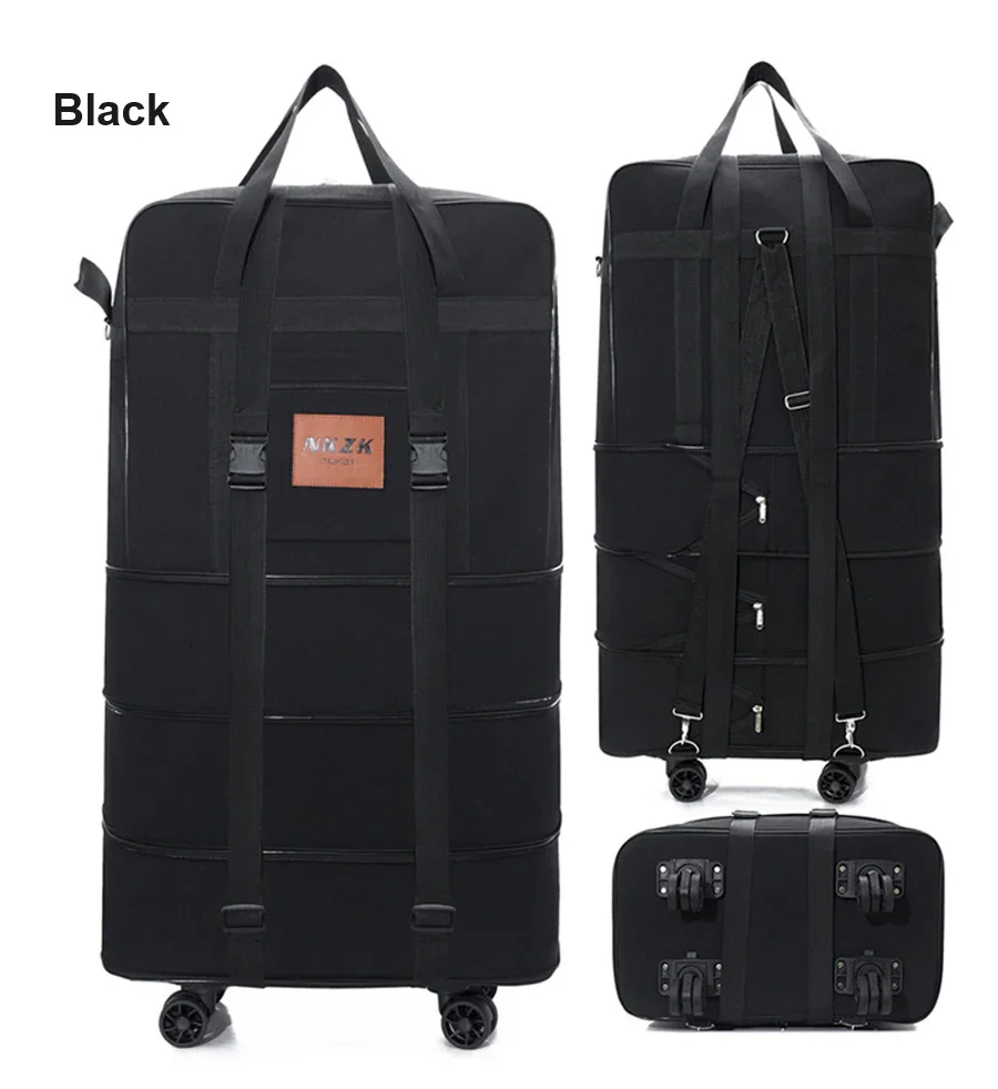 ECOTREK 158L Expandable Luggage Bag – Foldable Rolling Travel Bag