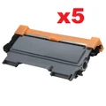 5 X Compatible Brother TN-2250 Toner Cartridge - 2,600 pages