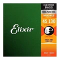 Elixir E14202 Nanoweb 5-String Electric Bass Strings - Light Gauge 45-130