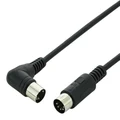SWAMP Straight to Right Angle MIDI Cable - 5pin - 3m