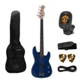 Artist APB Electric Bass Guitar with Accessories - Blue