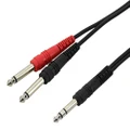 SWAMP Stereo 1/4 to Dual Mono 1/4" Cable - 1m"