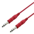 SWAMP 1/4 Slim-Line Patching TRS Cable - RED - 30cm"