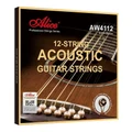 Alice AW4112-SL 80/20 Bronze 12-String Acoustic Guitar String Set - Super Light 10-47