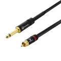 1/4 Jack to RCA Analog Audio Cable - 1m"