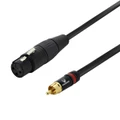 Stage Series Line Level Cable - XLR(f) to RCA(m) Audio DJ Cable - 3m